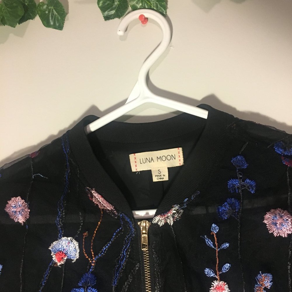 Embroidered Bomber Jacket - Picture 3 of 3